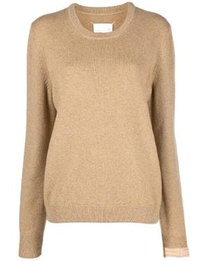 Maison Margiela Pullover aus Wolle und Kaschmir - Natur