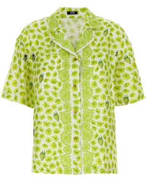 Versace Strawberry Garden Camicie-Donna - Giallo