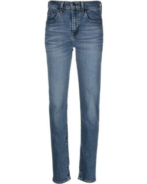 Levi's 724 High Rise Straight Wave Mid - Blue