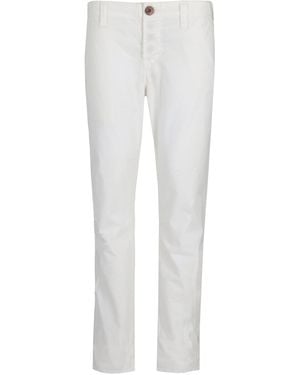 J Brand Inez Slim-fit Chino Met Lage Taille - Wit
