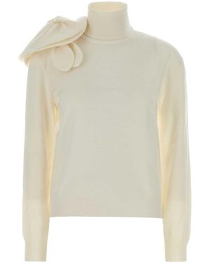 Moschino Ivory Wool Sweater - White