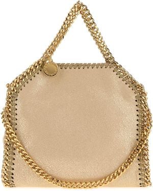 Stella McCartney Micro Falabella Mini Sand Shaggy Deer Crossbody Bag - Natural
