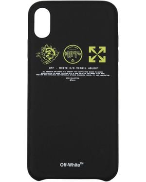 Off-White c/o Virgil Abloh Porta Iphone Iphone Xs Max Uomo Pvc Nero - Black