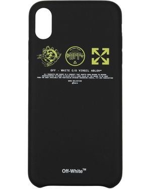 Off-White c/o Virgil Abloh Gebroken Witte Iphone-deur Iphone Xs Max Men Pvc Black - Zwart