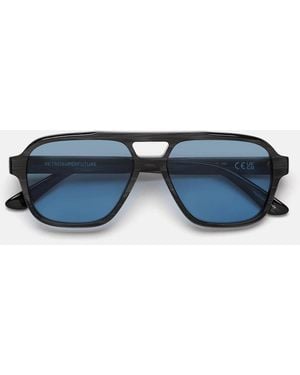 Retrosuperfuture Sonnenbrille Maneval Black Cat 0 Jt Schwarz/Blau Unisex