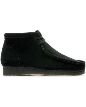 Clarks Stilvolle Wallabee Stiefel - Schwarz