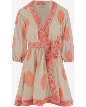 CALLING JUNE Marlin Cotton Mini Dress - Pink