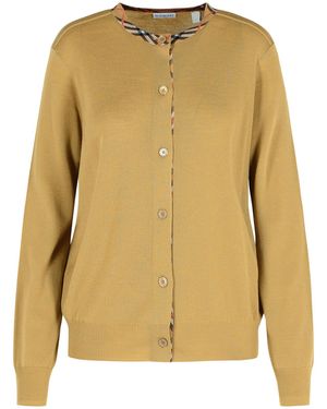 Burberry Beige Wollen Trui - Geel