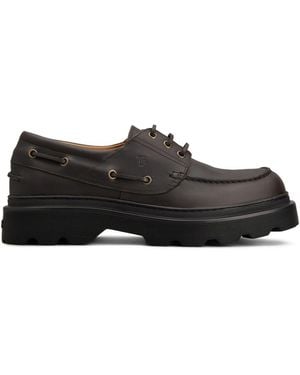 Tod's Tod 's Lederen Loafers - Zwart