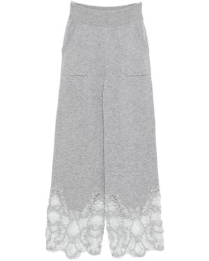 Ermanno Scervino Lace Pants - Gray