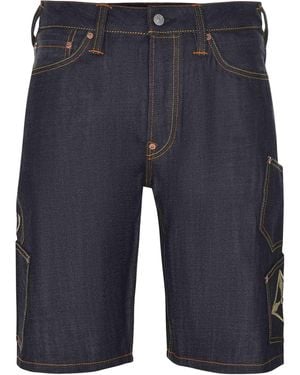 Evisu Bermuda -Shorts aus Denim. - Blau