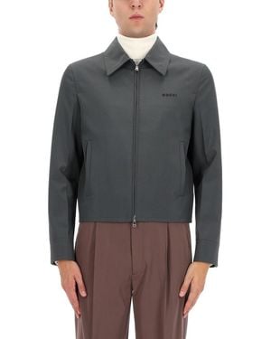 Gucci Jacket With Zip - Grey