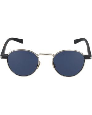 Saint Laurent Gafas de sol redonda de SL 707 004 - Azul