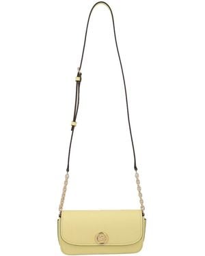 MICHAEL Michael Kors Nolita Small Pebbled Leather Crossbody Bag - Natural