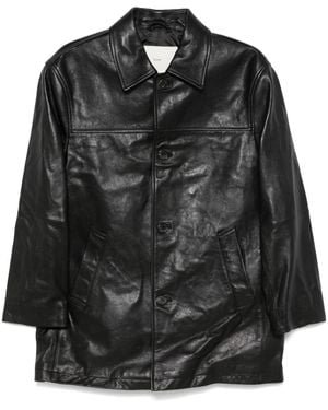 DUNST Faux Leather Jacket - Black