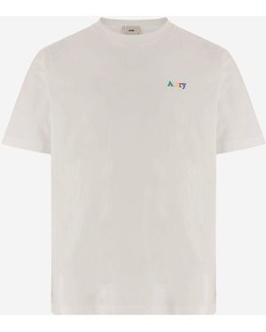 Autry Katoenen T-shirt Met Logo - Wit