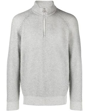 Brunello Cucinelli Gerippter Rollkragenpullover - Grau
