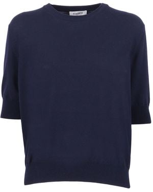 Kangra Cashmere Girocollo Man.Corta Rasato Regular Fit - Blau