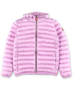 Save The Duck Girls Quilted Puffer Jacket - Pink
