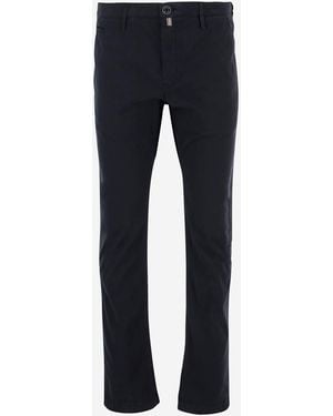Jacob Cohen Stretch Cotton Blend Trousers - Blue