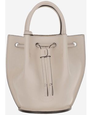 Tod's Small Leather Bucket Bag - Metallic