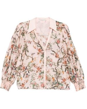 Alice + Olivia Alice + Olivia Charis bedruckte Bluse - Pink