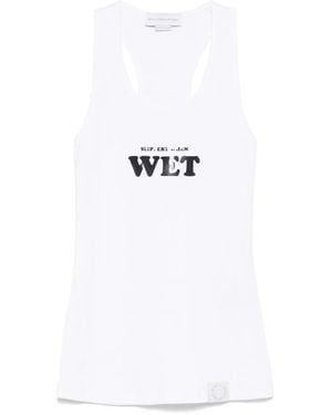Stella McCartney Rubberen Printtank Top - Wit