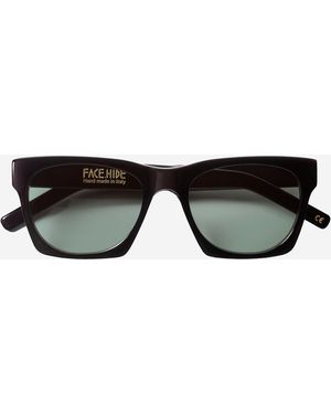 FACE HIDE Logo Sunglasses - Black