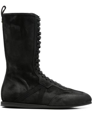 Ann Demeulemeester Ann Demeulemester Fides weiche Hoch -Top -Boxensneaker - Schwarz