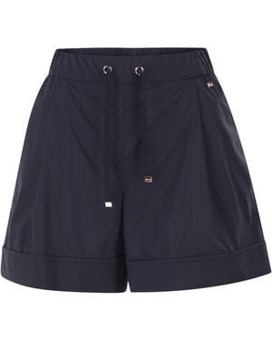 Herno 20 Denier Stretch Nylon Shorts - Blue