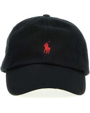 Polo Ralph Lauren Chinokatoenen Baseballpet - Zwart