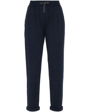 Brunello Cucinelli Hose Mit Geradem Bein - Blau