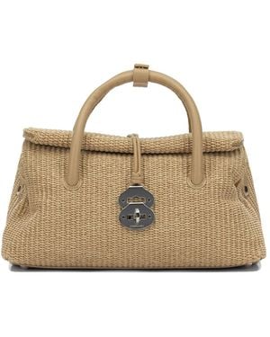 Zanellato "Dotta® Vimini" mittelgroße Handtasche - Mettallic