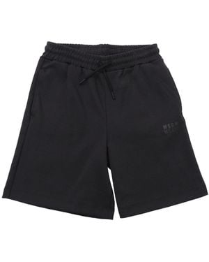 MSGM Interlock Bermuda Unisex - Zwart