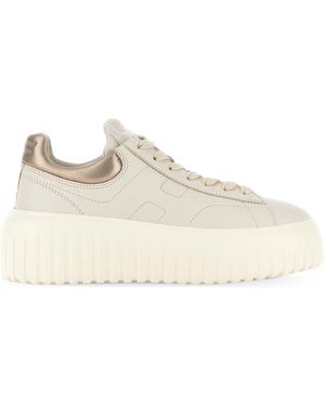 Hogan H-Stripes Ivory/ Trainers - Natural