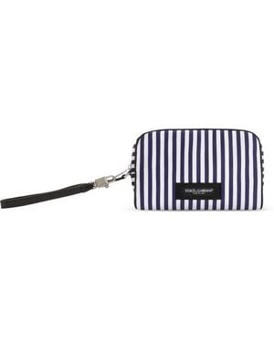 Dolce & Gabbana Dolce & Gabbana Striped Tote Bag - White