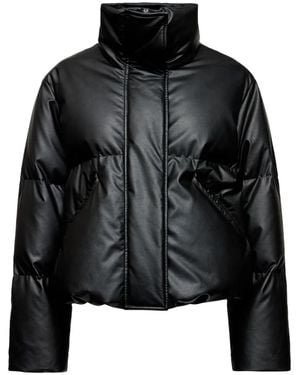 MM6 by Maison Martin Margiela Short Nylon Down Jacke - Schwarz