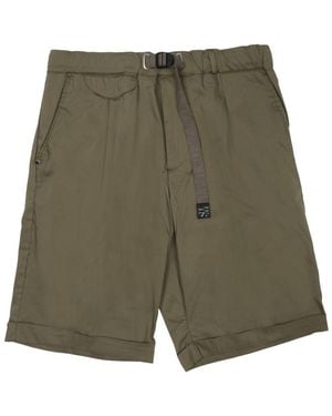 White Sand Mini Comfort Stretch Shorts - Green
