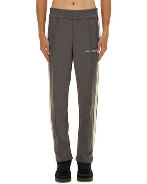 Palm Angels Jogger Pants Met Logo - Grijs