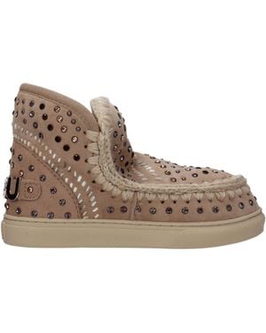 Mou Stivaletti Eskimo Donna Camoscio/Viola - Brown
