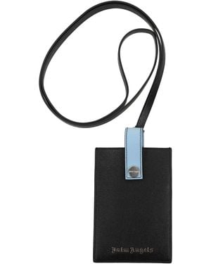 Palm Angels Cell Phone Case Leather - Black