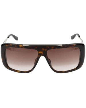 McQueen Sonnenbrille Alexander Mc Queen Am0492 S 003 Havanna-Silberbraun /13/140 - Mehrfarbig