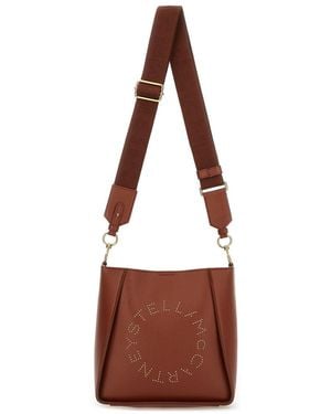 Stella McCartney Stella Mc Cartney Shoulder Bag With Logo - Braun