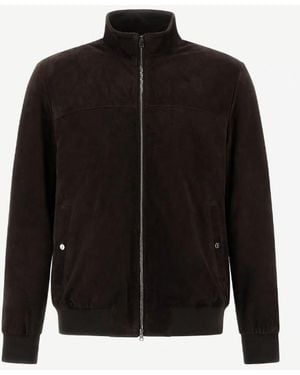 Herno Kurze, hochgeschlossene Jacke von mit taillierter Passform - Schwarz