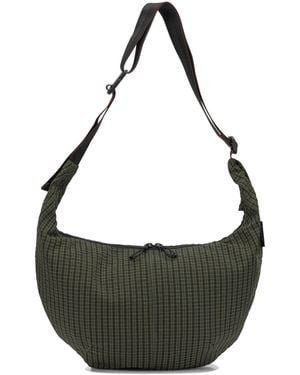Comme des Garçons "Grid Check" große Umhängetasche - Mettallic