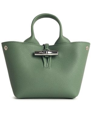 Longchamp Oregano Lear 'Xs Le Roseau' Handle Bag - Green