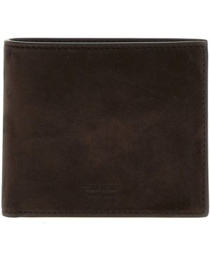 Tom Ford Wildleder Brieftasche - Schwarz
