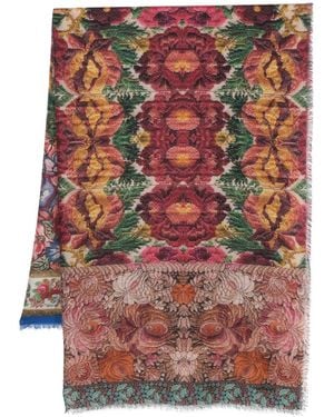 Pierre Louis Mascia Printed Cashmere Scarf - Red