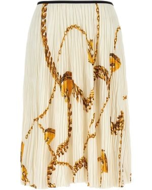 Burberry 'Shield' falda - Metálico