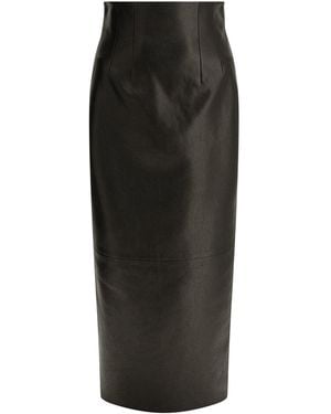 KHAITE "Loxley" langer Rock - Schwarz